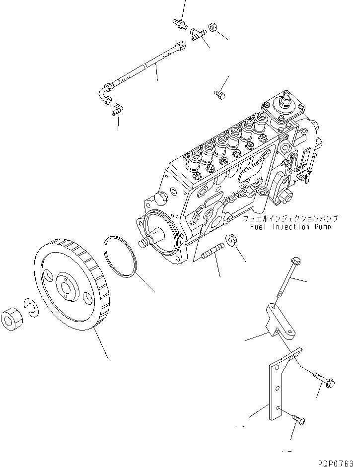 BRACKET,INJECTION PUMP 6733-71-3310 KOMATSU