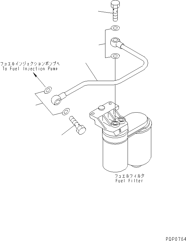 TUBE,FUEL SUPPLY 6731-71-6580 KOMATSU