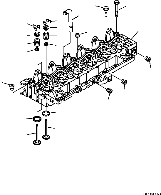 HEAD ASSEMBLY 6736-12-0110 KOMATSU