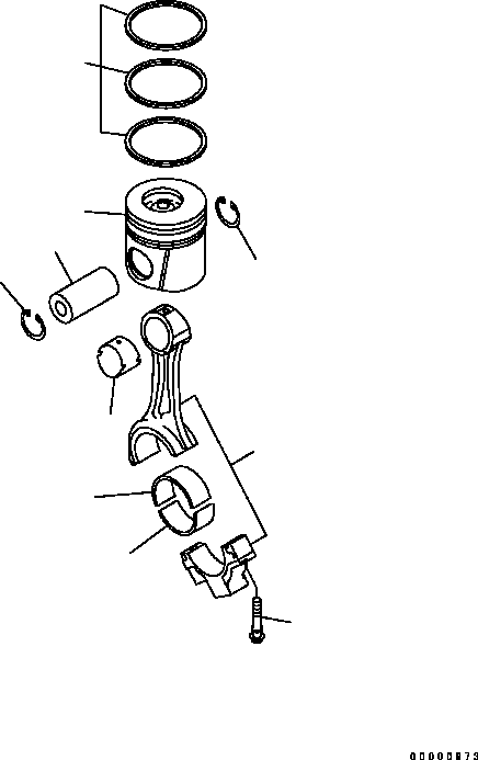 PISTON, KIT 6735-32-2010 KOMATSU