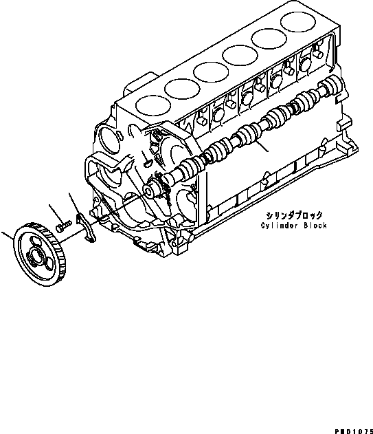 CAMSHAFT ASS'Y 6735-41-1101 KOMATSU