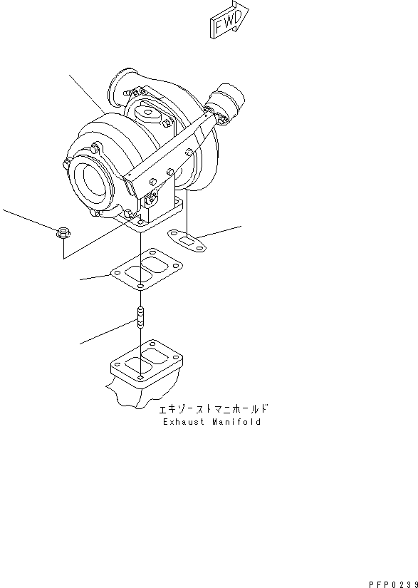 TURBOCHARGER A. 1307231H91 KOMATSU