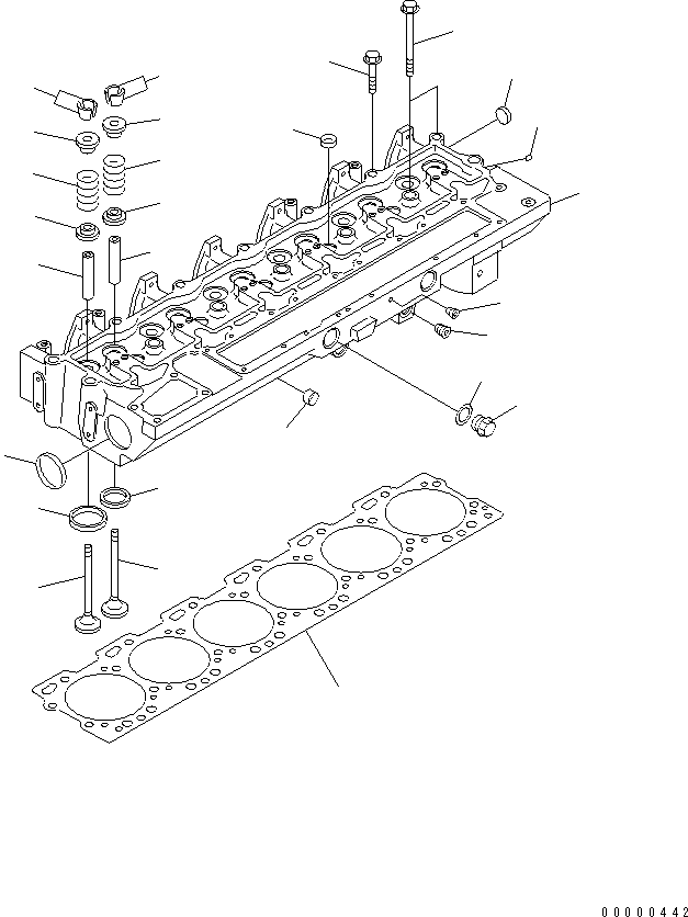 CYLINDER HEAD ASS'Y,CYLINDER 6741-11-1171 KOMATSU