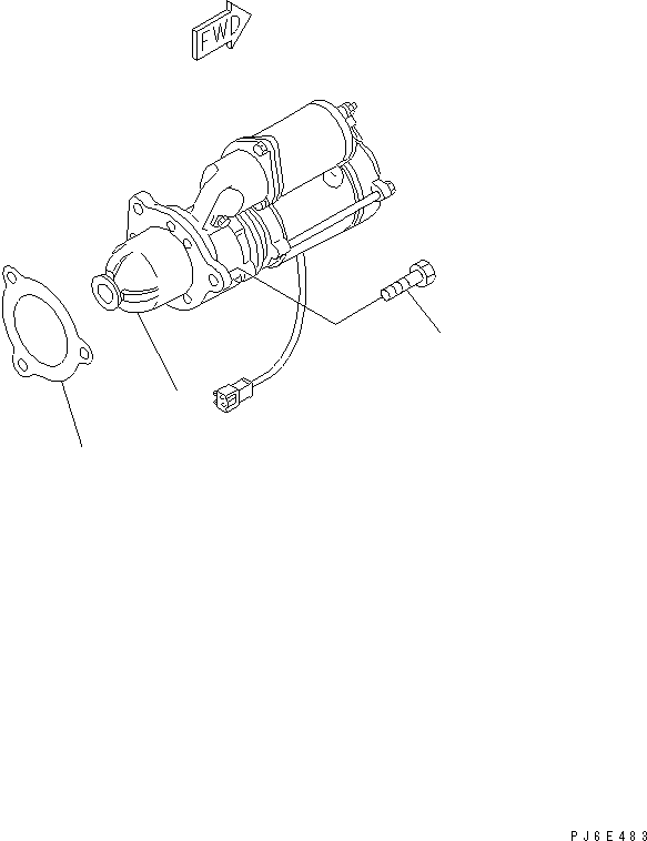 STARTING MOTOR ASS'Y,(11KW) (SEE FIG.A6210-C3C2A) (600-813-9312) KOMATSU