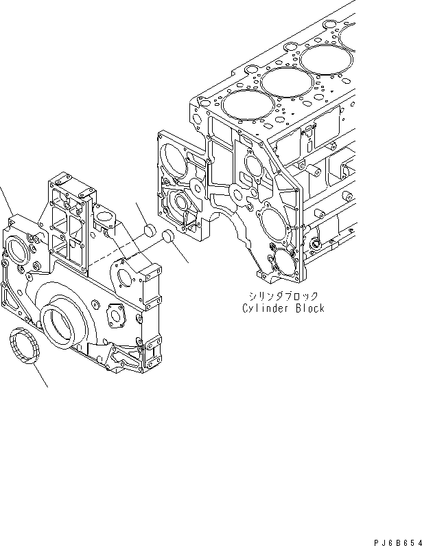 Передняя крышка 6217-21-3231 KOMATSU