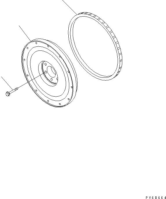 FLYWHEEL ASS'Y 6217-31-1700 KOMATSU
