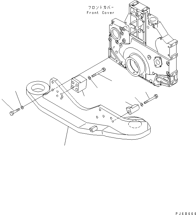 BRACKET,FRONT 21M-01-15312 KOMATSU