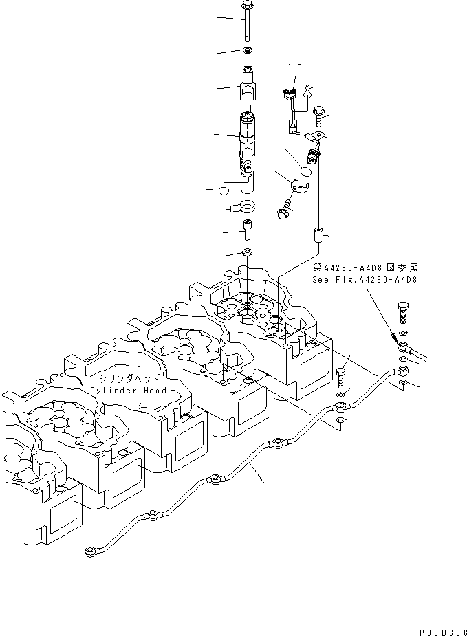 HOLDER,(SEE FIG.A4210-B4E9) (6218-11-3110) KOMATSU