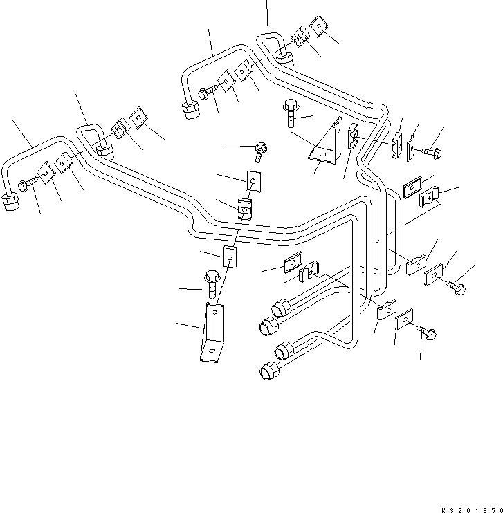 TUBE,INJECTION, NO.4 6732-72-5120 KOMATSU