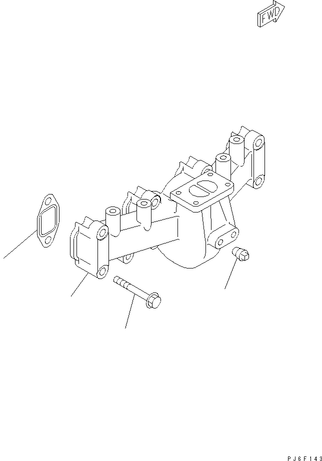 MANIFOLD,EXHAUST 6732-11-5230 KOMATSU