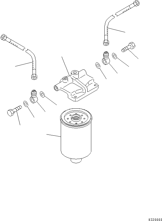 HEAD, FUEL FILTER 6731-72-6210 KOMATSU