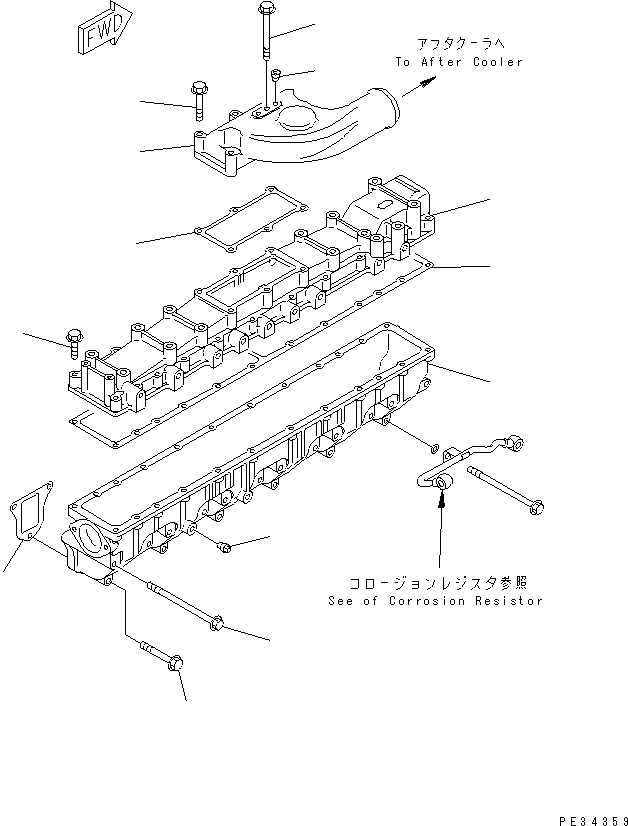 CONNECTOR,AIR 6223-13-4310 KOMATSU