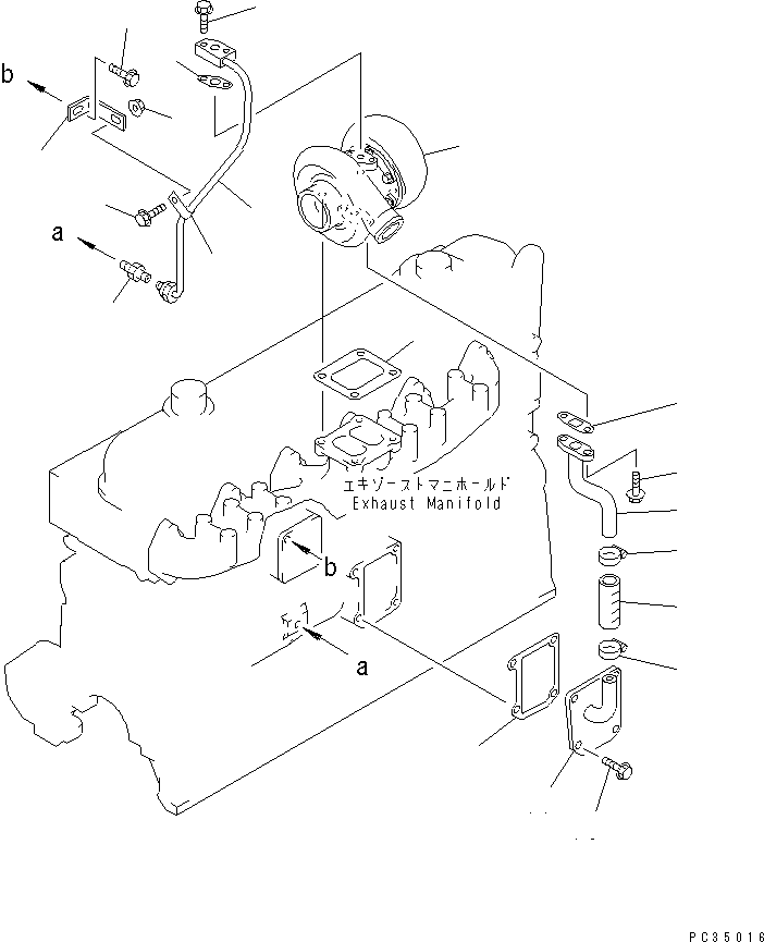 TURBOCHARGER ASS'Y,(SEE FIG.A1530-B2B8) (\1\6222-83-8170) KOMATSU