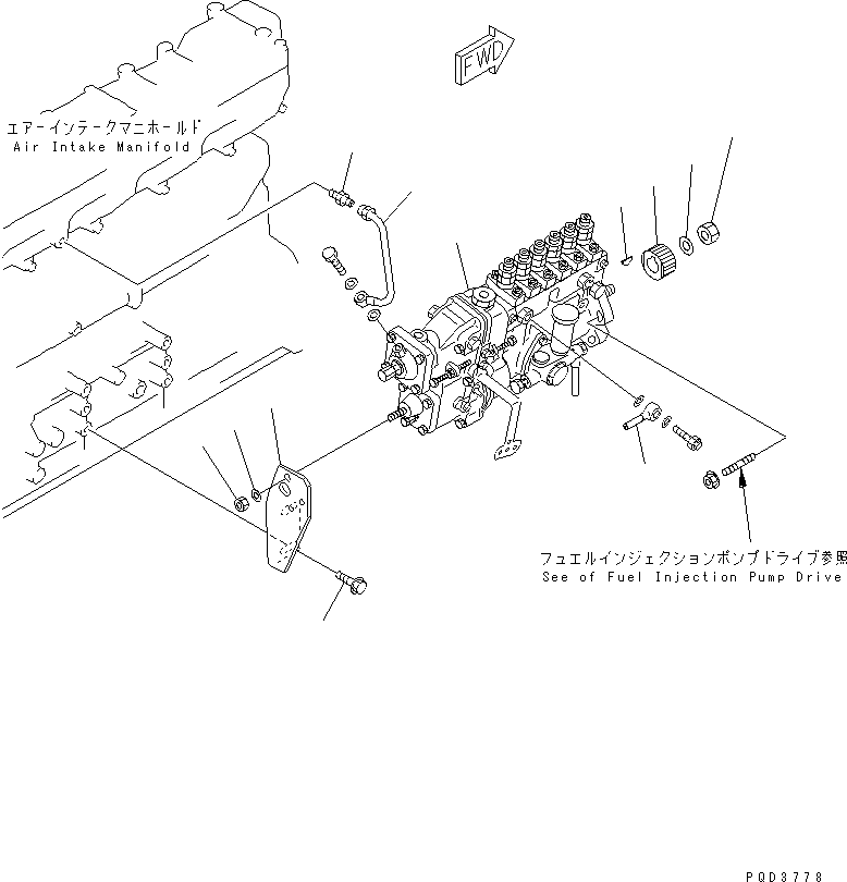 GEAR,INJECTION 6221-73-3360 KOMATSU