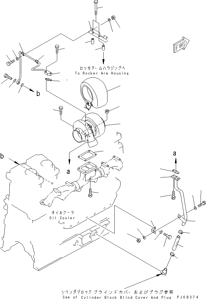TURBOCHARGER ASS'Y,(SEE FIG.A1530-B3J3) (6152-82-8220) KOMATSU