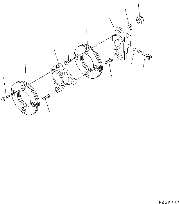 COUPLING,CROSS DK156609-5701 KOMATSU