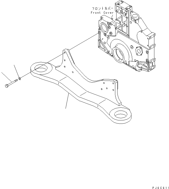 BRACKET,FRONT 209-01-77111 KOMATSU