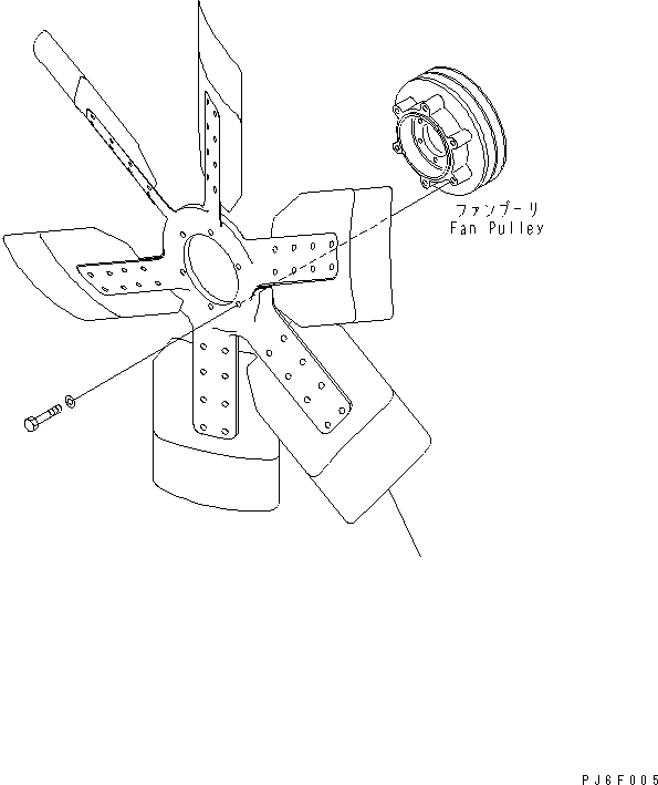 FAN,SUCTION 600-645-1281 KOMATSU