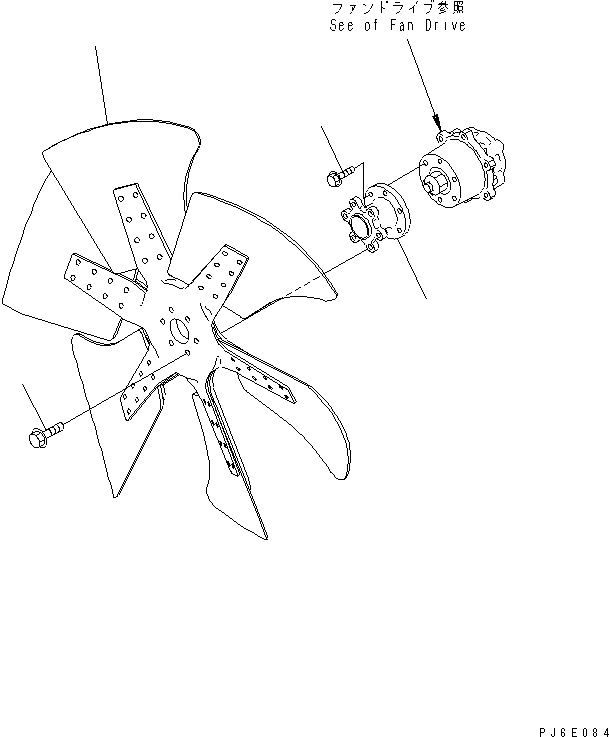 FAN,COOLING \0\600-635-7870 KOMATSU