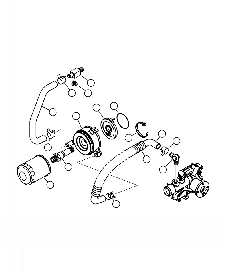 HOSE, COOLANT OUT YM129944-49060 KOMATSU
