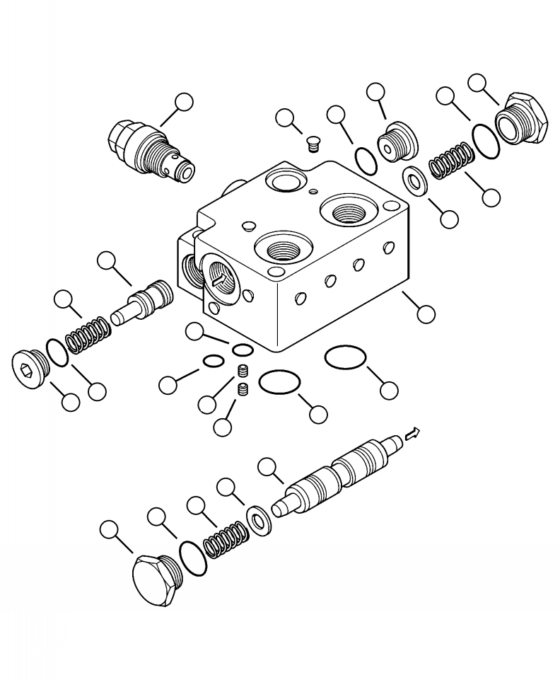 VALVE, MAIN CONTROL FUZZ-TO4-A-8957A KOMATSU