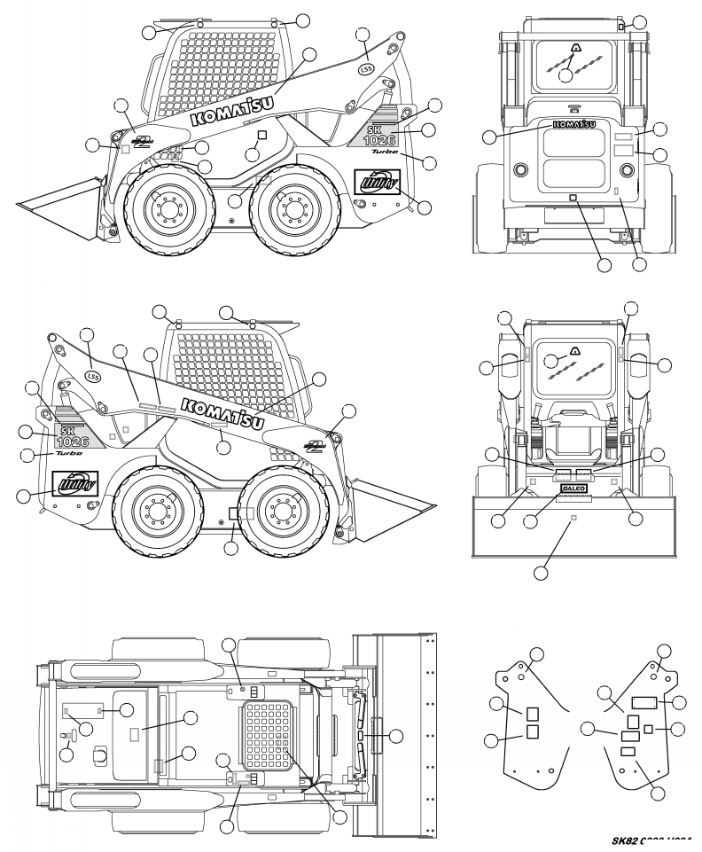 Заклёпка 802-55-0335 KOMATSU