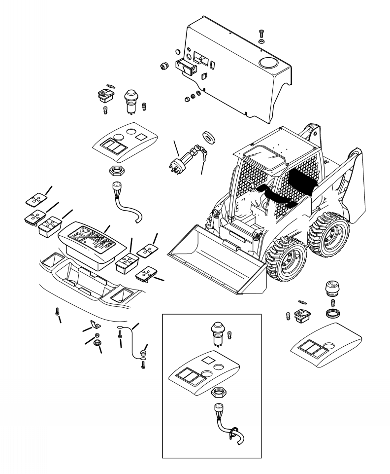 KEY, SWITCH 08086-20001 KOMATSU