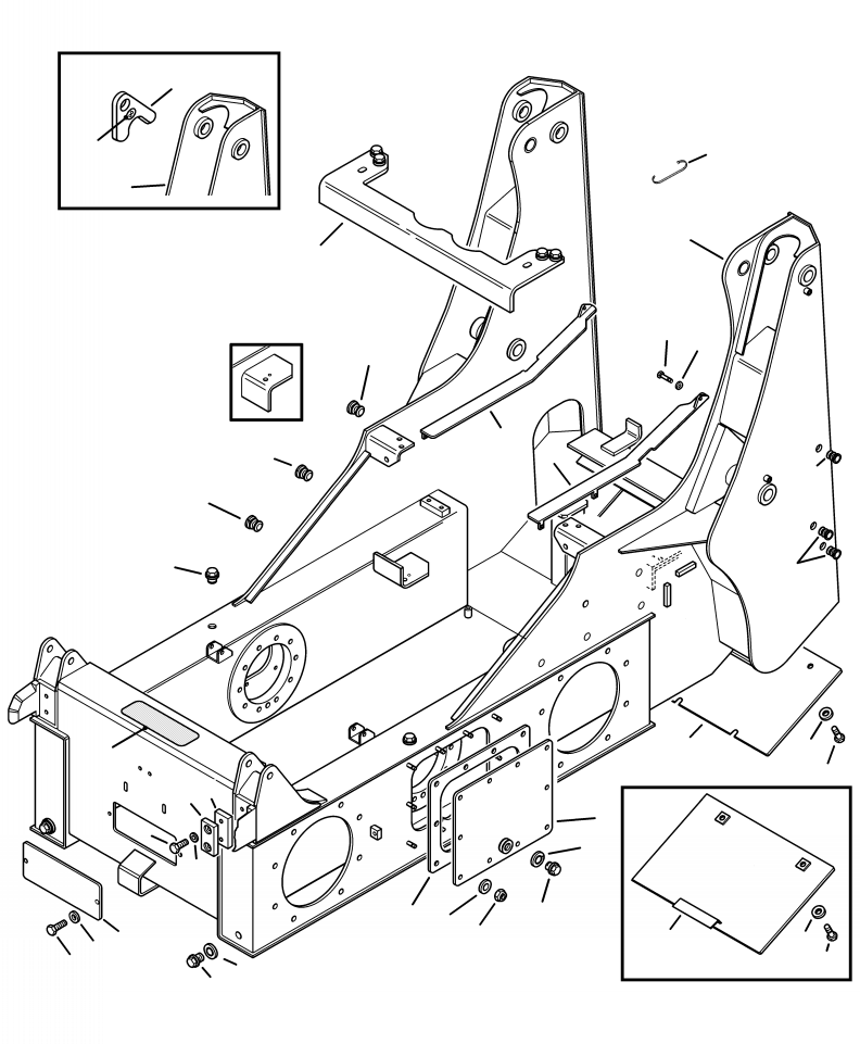 FRAME, MAIN 37C-46-A2111 KOMATSU