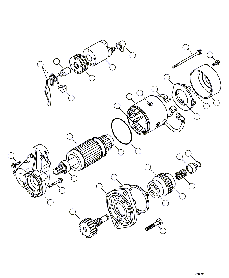 CLUTCH, STARTER YMX21145-55500 KOMATSU