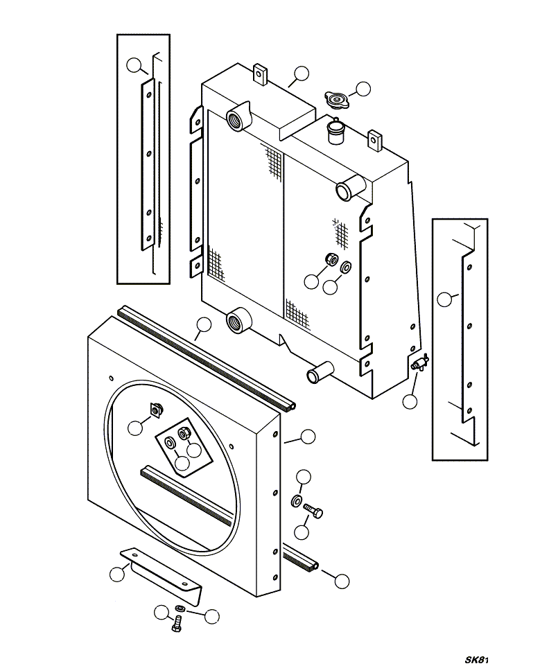 RADIATOR COOLER, WITHOUT CLEAN OUT 875-60-0010 KOMATSU