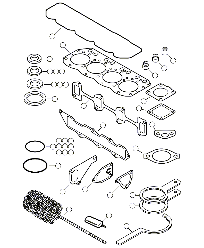 HEAD GASKET YM129508-01340 KOMATSU