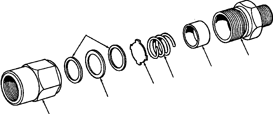 VALVE ASSEMBLY, CHECK 157 512 KOMATSU
