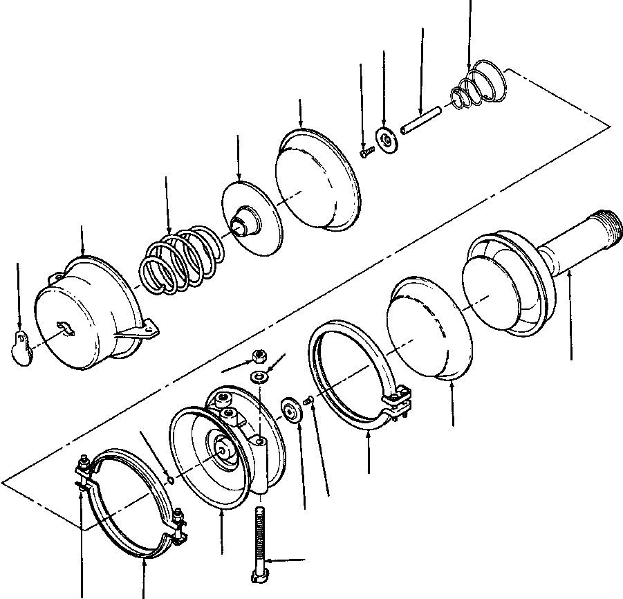 CHAMBER, BRAKE AIR 134 844 KOMATSU
