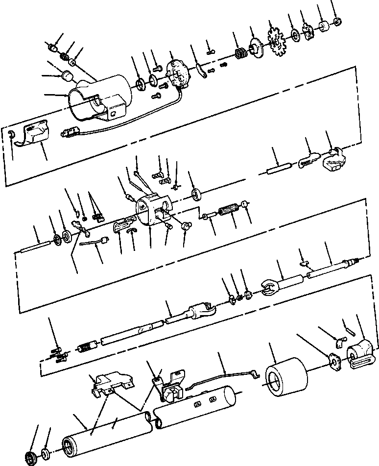 COLUMN ASSEMBLY, STEERING 153 447 KOMATSU