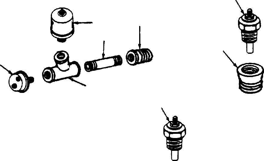 SENDING UNIT, OIL PRESSURE 55 404 KOMATSU