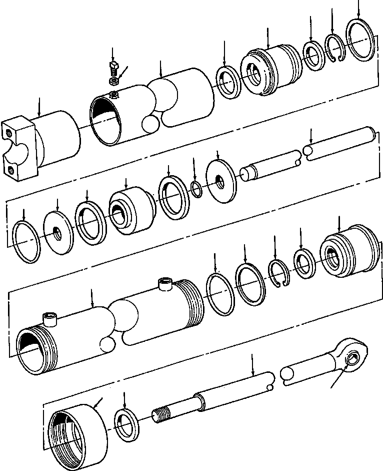 ROD WELDMENT, PISTON 156 741 KOMATSU