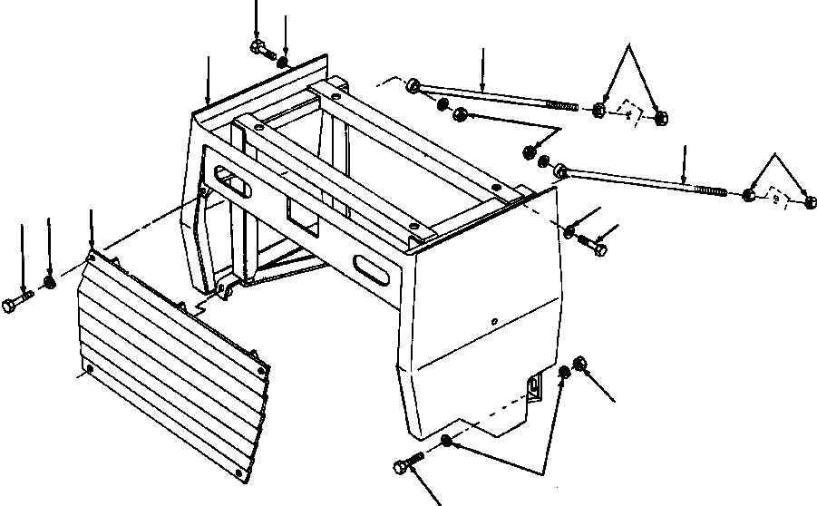 SHELL WELDMENT, REAR 161 244 KOMATSU