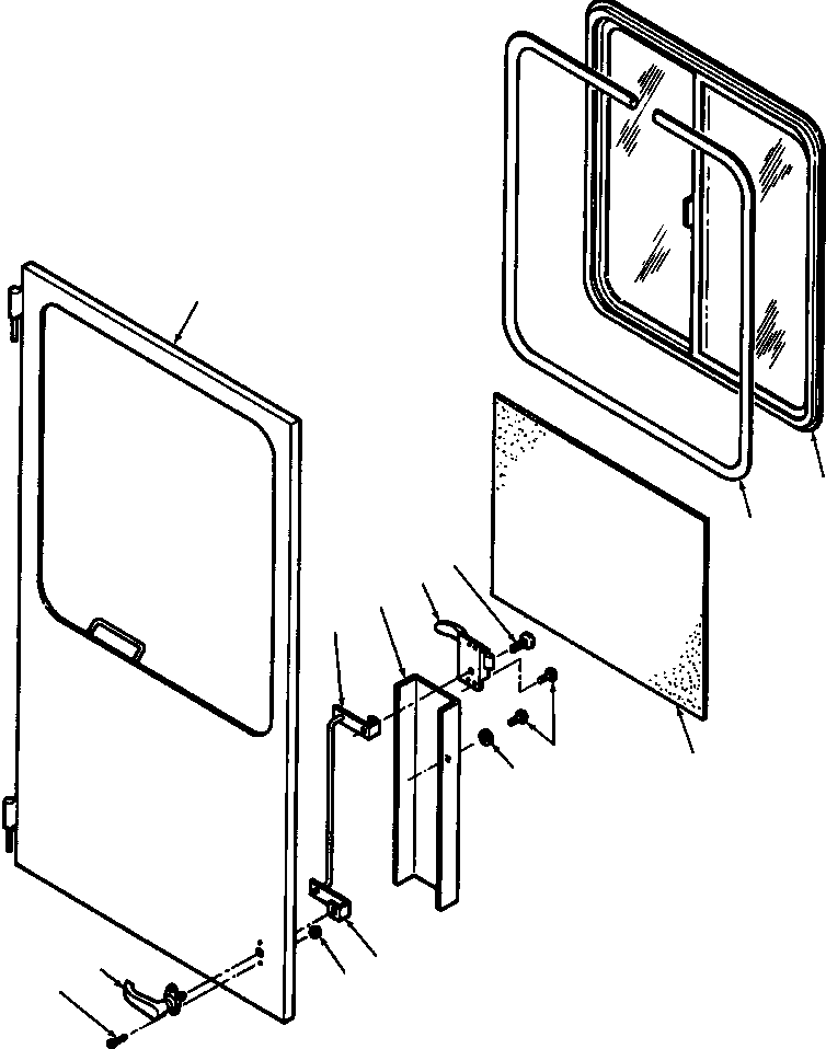 WINDOW, SLIDING 134 528 KOMATSU