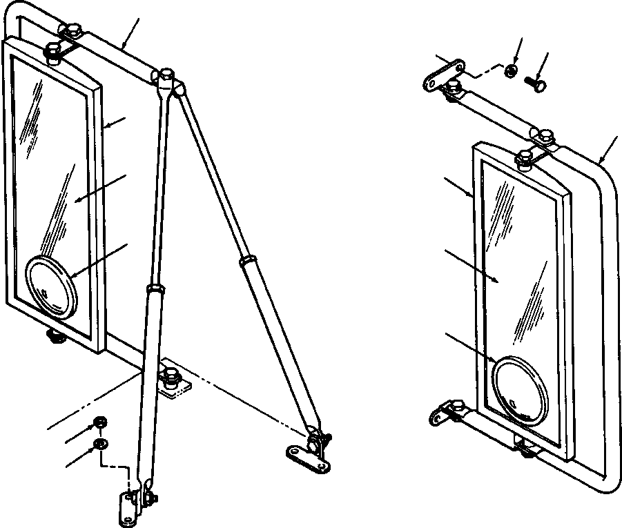 MIRROR, SPOT 157 652 KOMATSU