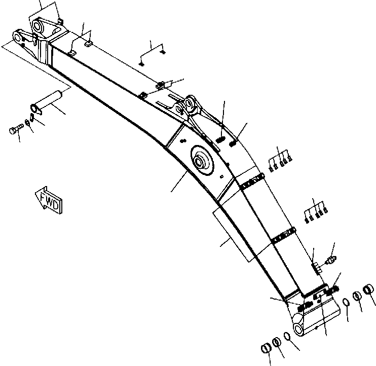 Стрела 207-70-77111 KOMATSU