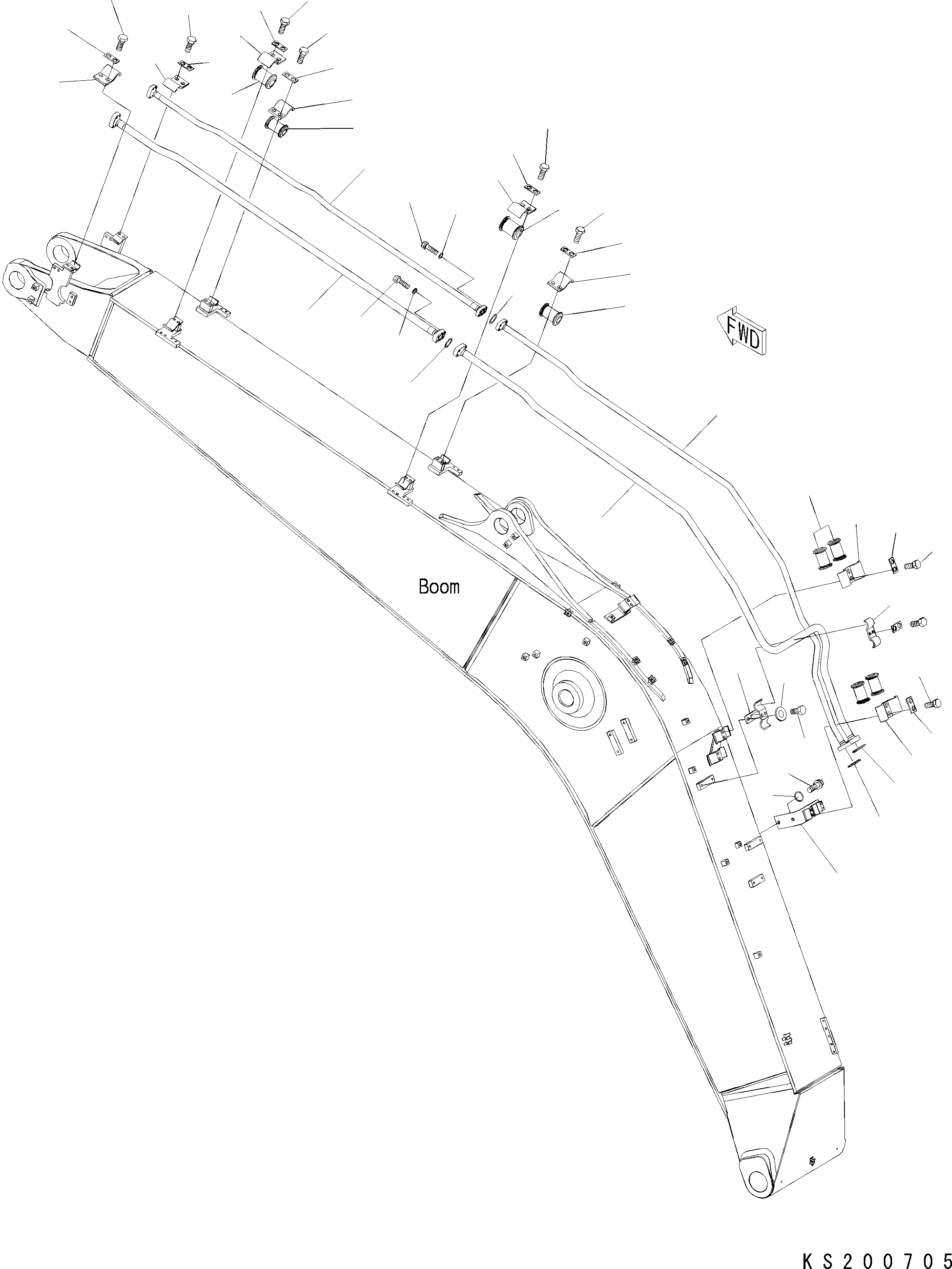 Трубка 22U-62-36320 KOMATSU