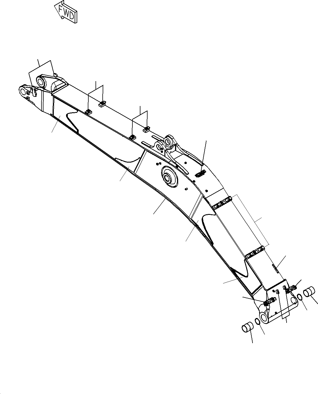 Пластина сварная 208-70-J2A40 KOMATSU