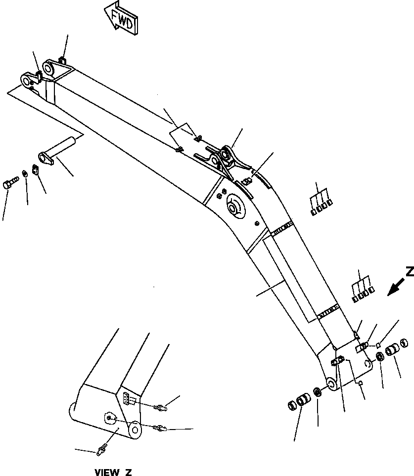 Стрела в сборе 207-70-00400 KOMATSU