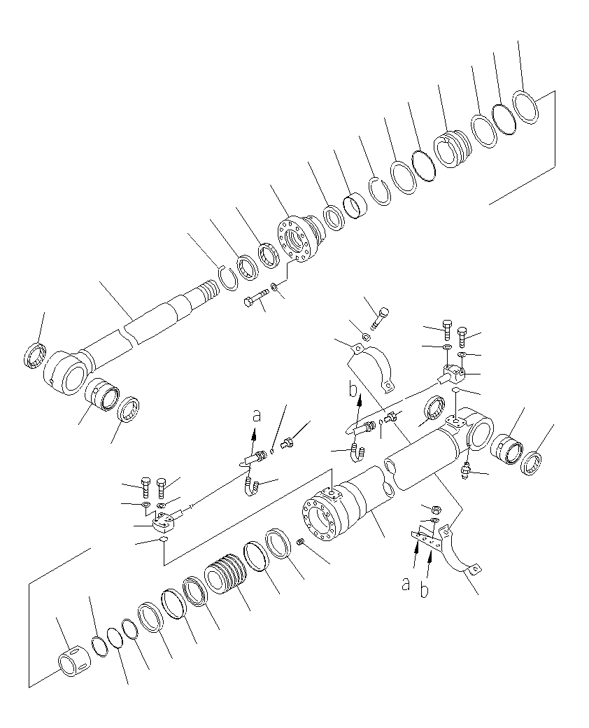 Цилиндр в сборе 707-01-0CK20 KOMATSU