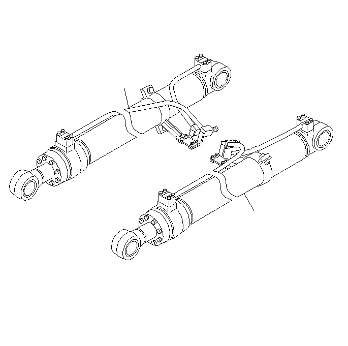 CYLINDER GROUP, L.H 707-01-XCJ90 KOMATSU
