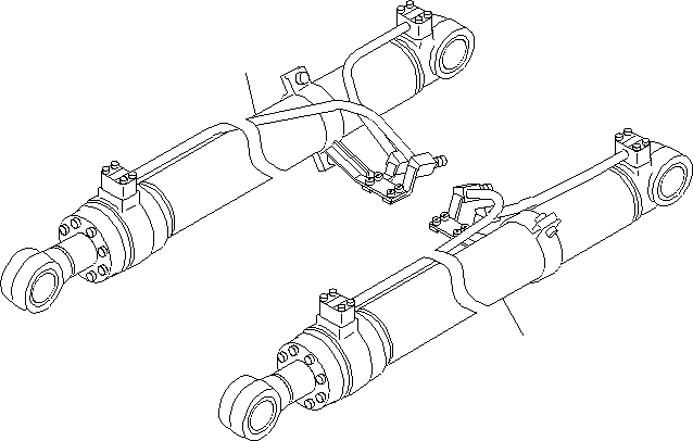 CYLINDER GROUP, (L.H) 707-01-XT600 KOMATSU