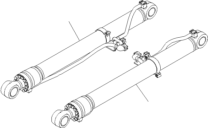CYLINDER GROUP, (L.H) 707-01-XT520 KOMATSU
