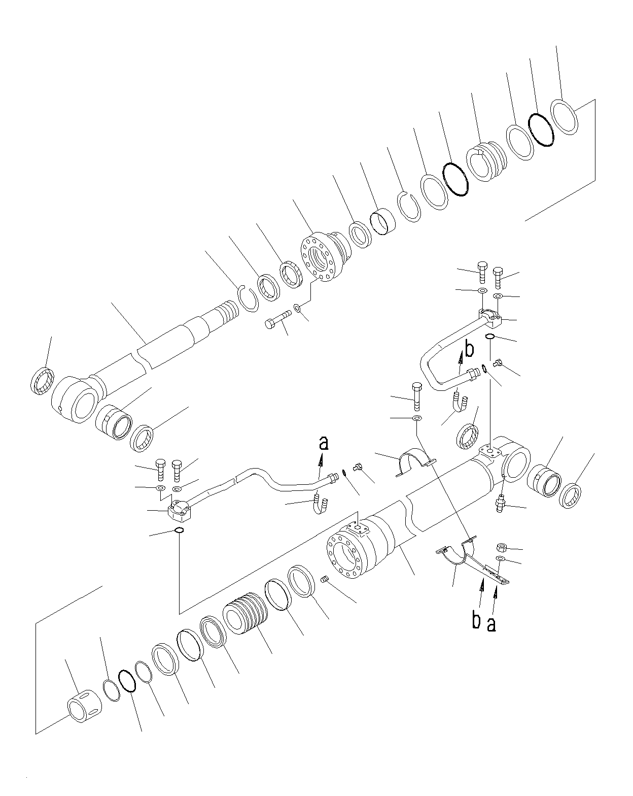 CYLINDER GROUP, R.H 707-01-XCK30 KOMATSU