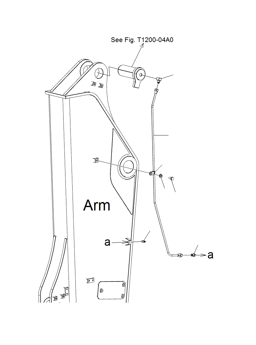 ARM A.,HD100H 207-70-01360 KOMATSU