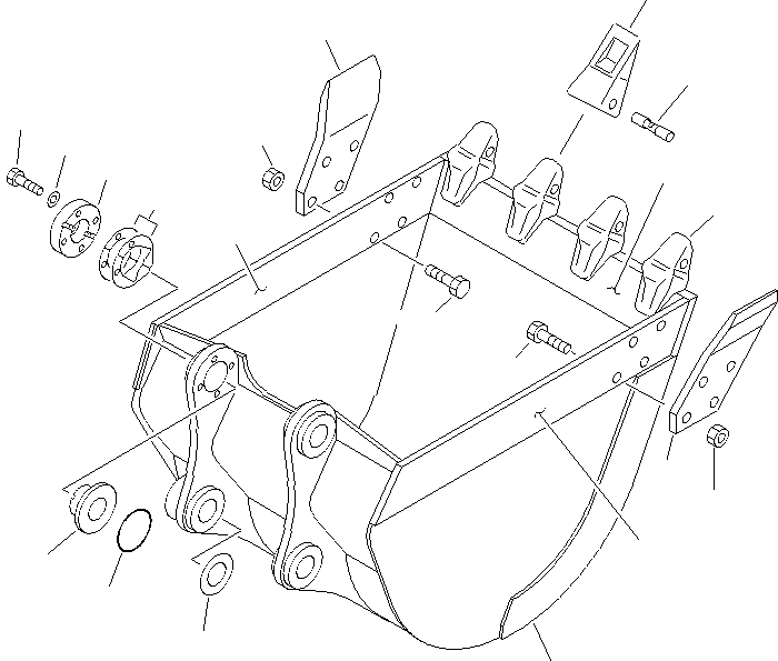 PLATE, R.H. (WELDED) 203-70-73140 KOMATSU